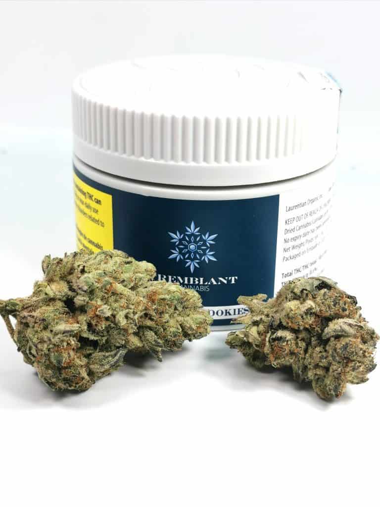 mandarin cookies strain review picture of container with cannabis