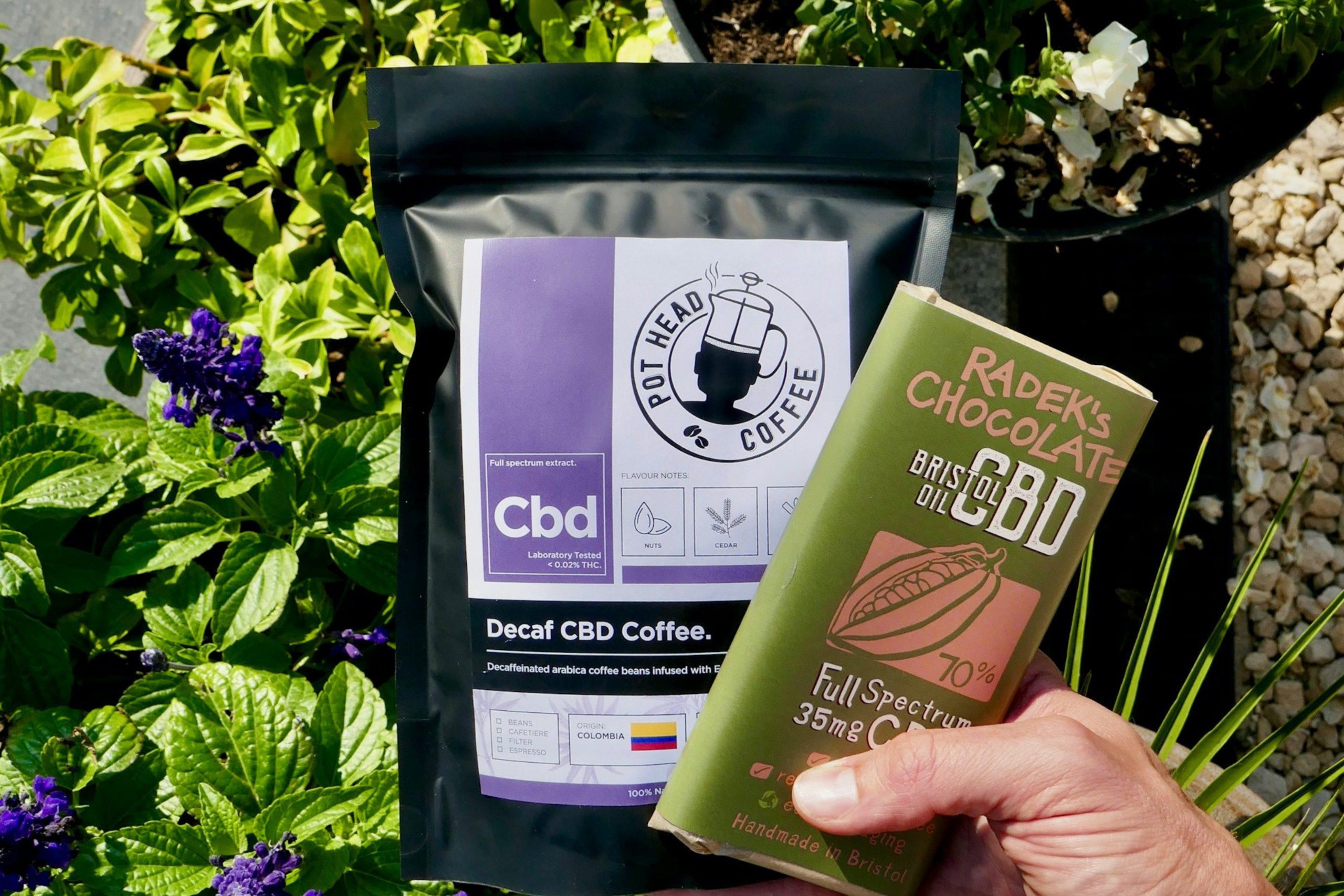 CBD coffee and chocolate - featured image